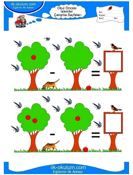 Çocuklar İçin toplam işlemi yaprak testleri 